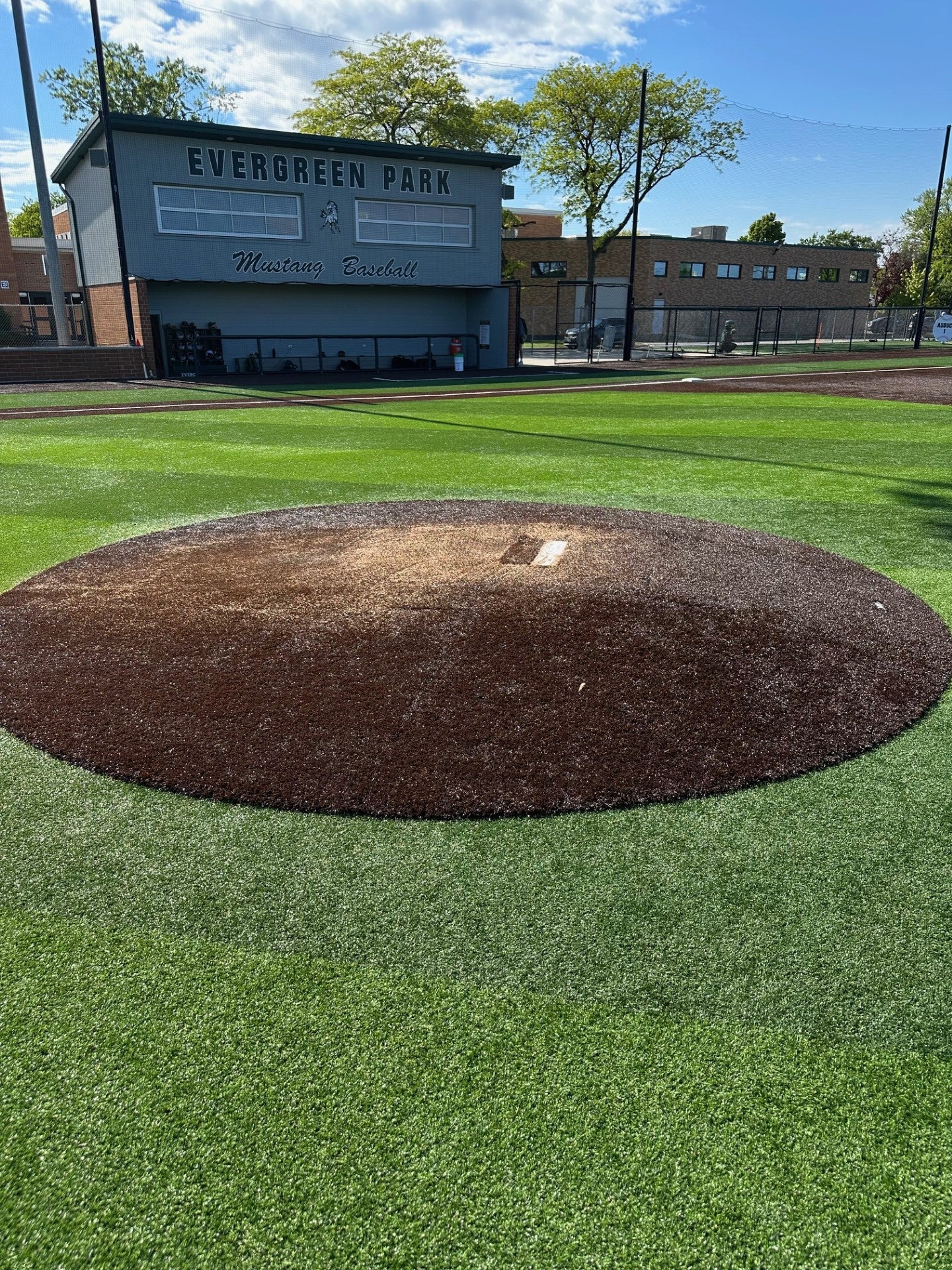 Baseball Field With Perfect Mound 