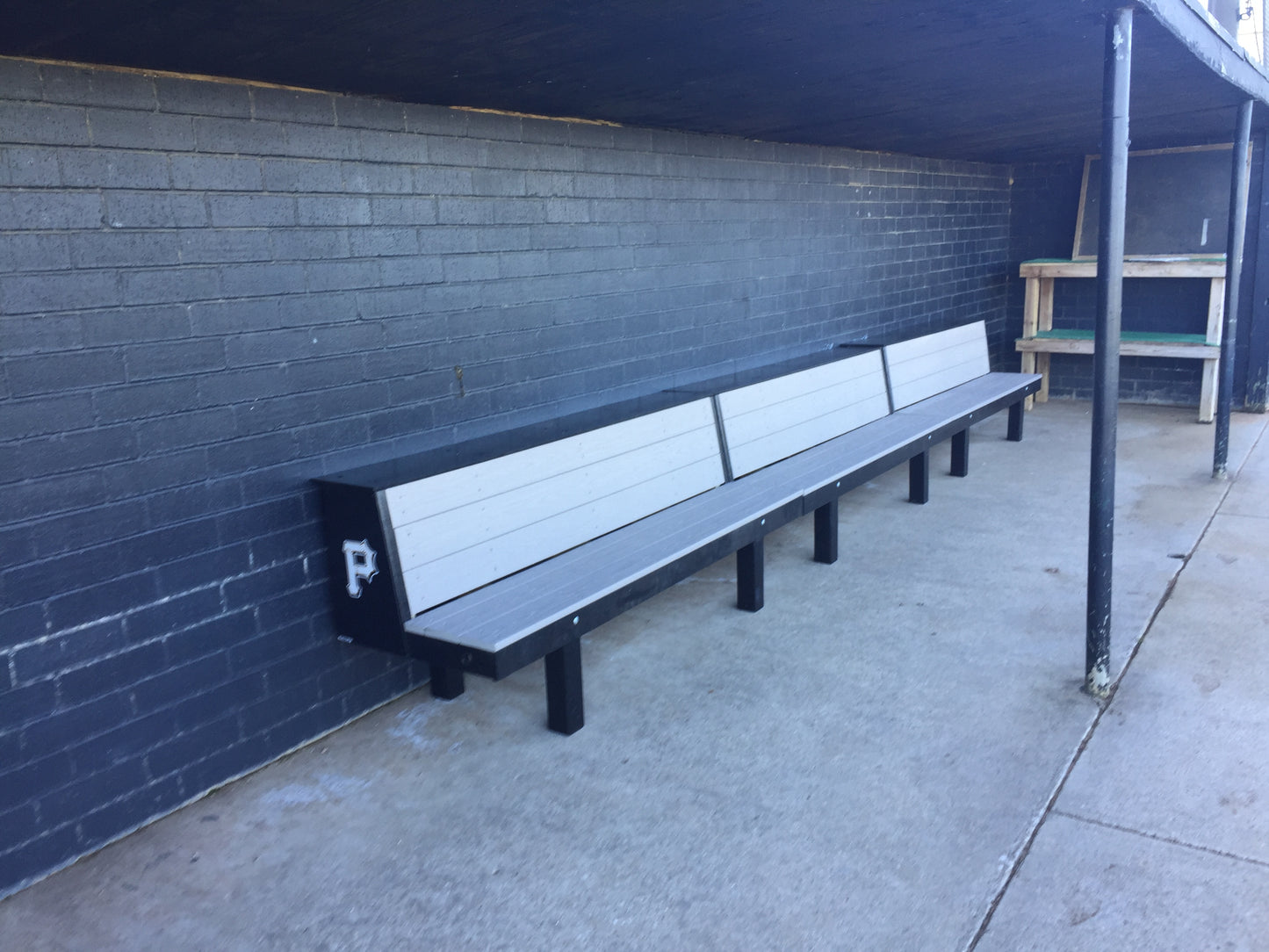 Plano East Baseball dugout bench | Softball dugout bench
