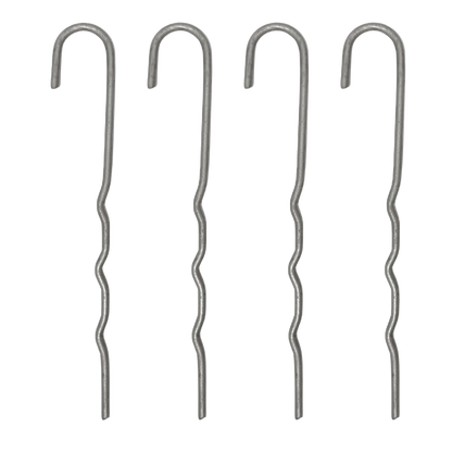 Four Tarp Anchor Stakes 9"
