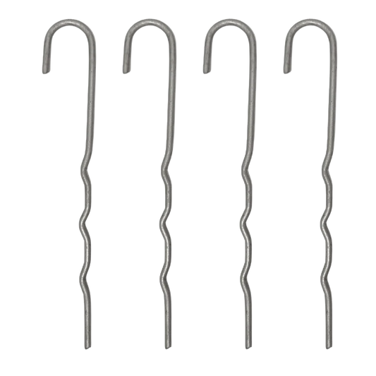 Four Tarp Anchor Stakes 9"