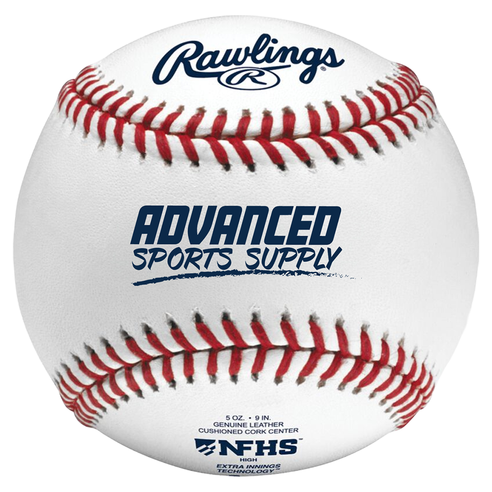 Rawlings ADV 2 baseball with Advanced Sports Supply branding 