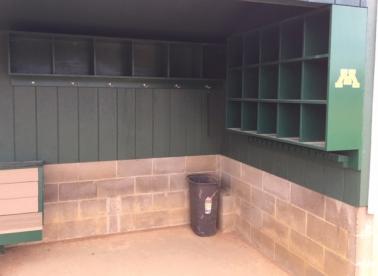 softball dugout
