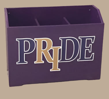 Kodiak bat storage box with a team logo on the front. 3 large bat compartments