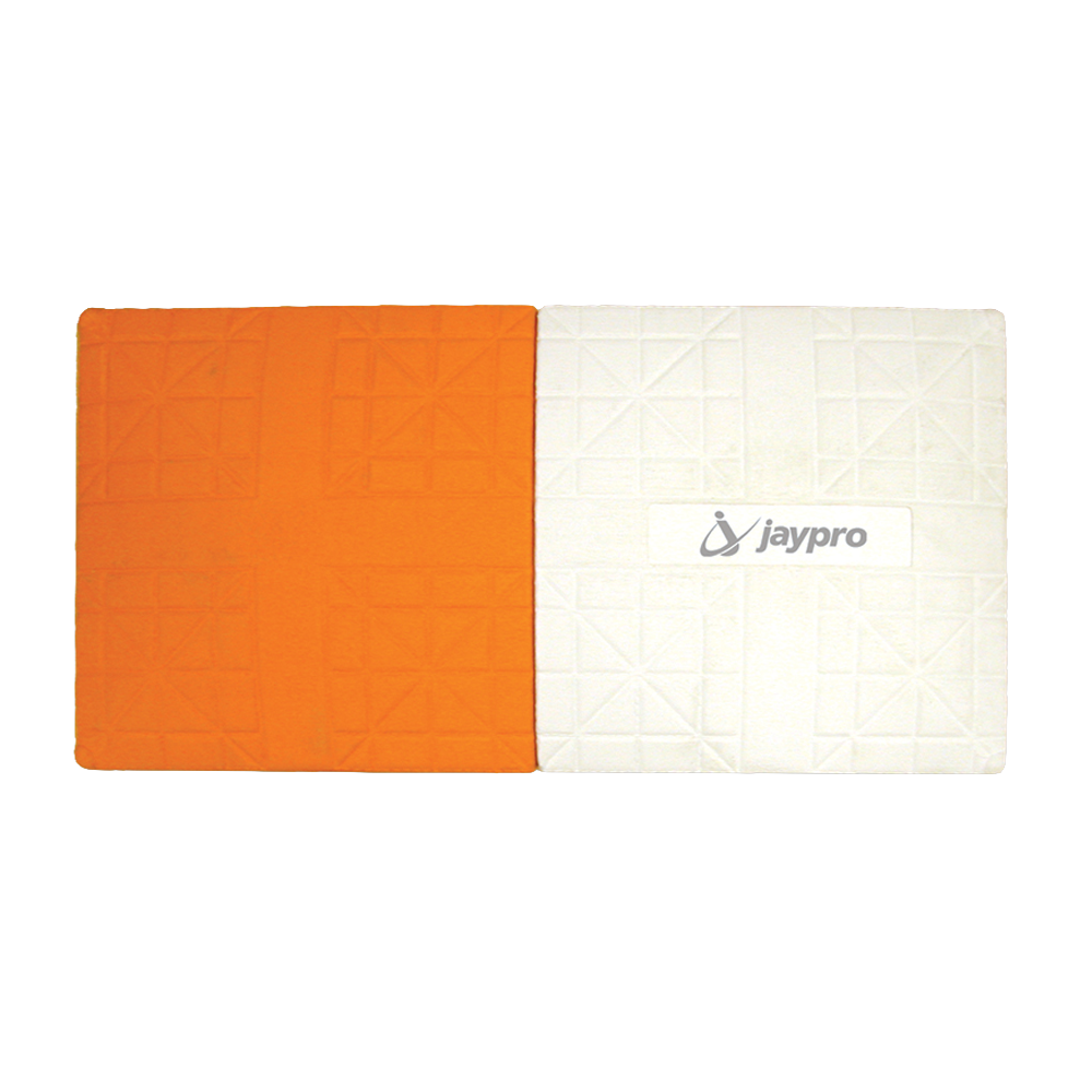 Orange and white double first base flex style
