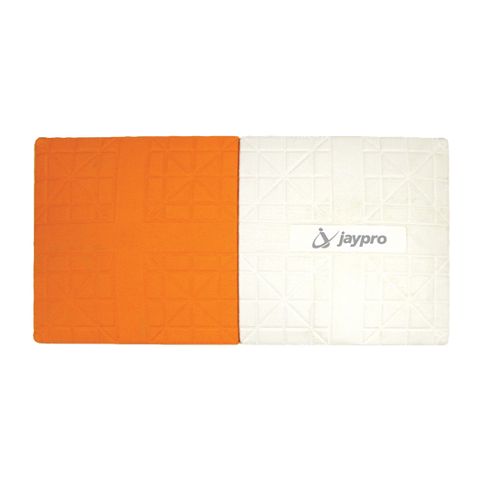 Orange and white double first base flex style