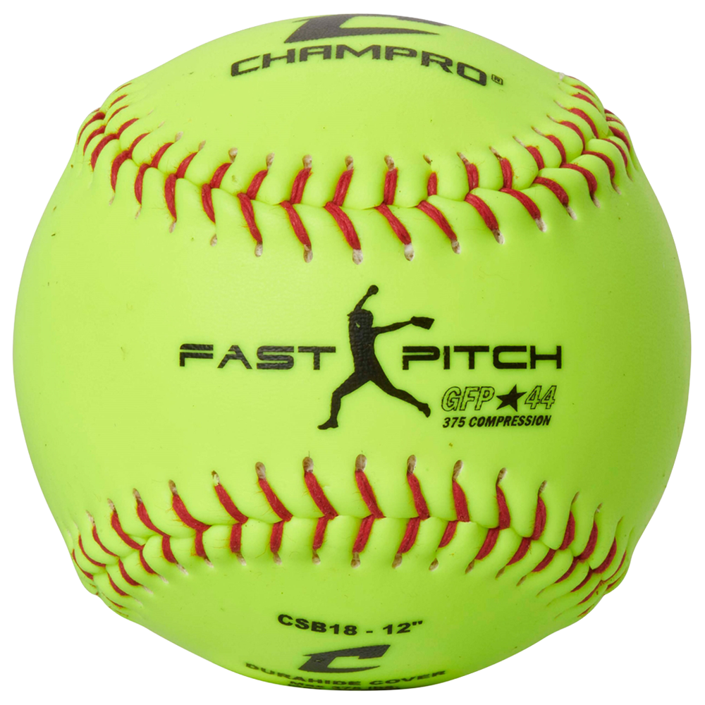 Yellow Champro Fast Pitch CSB18 12" softball
