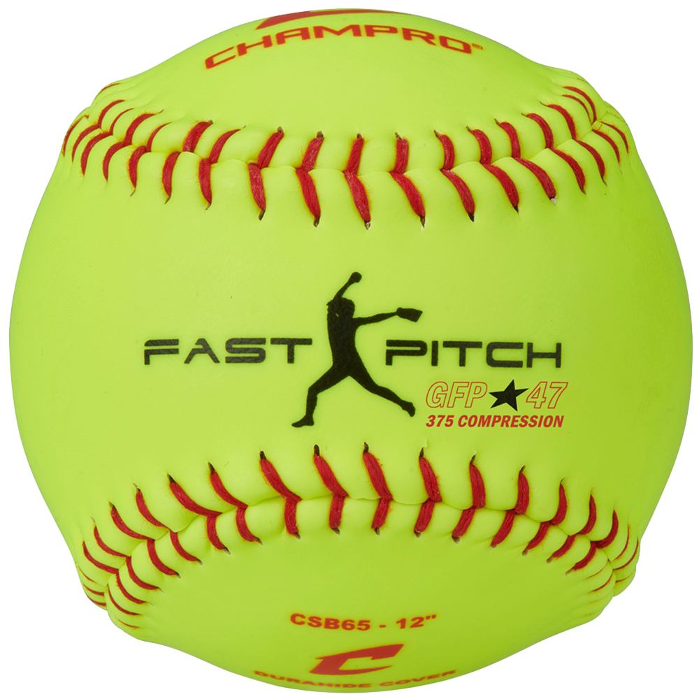 Yellow Champro CSB65 fast pitch 12" softball