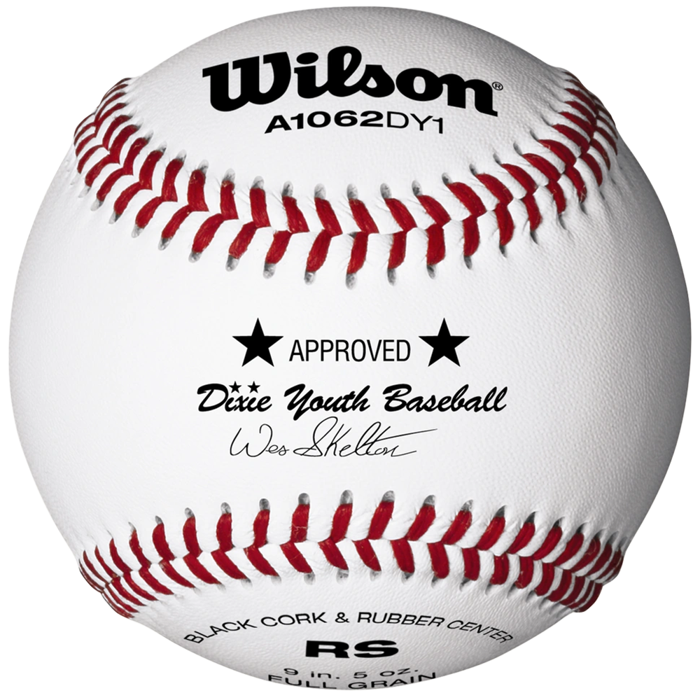 White Wilson A1062DY1 Dixie Youth Baseball 