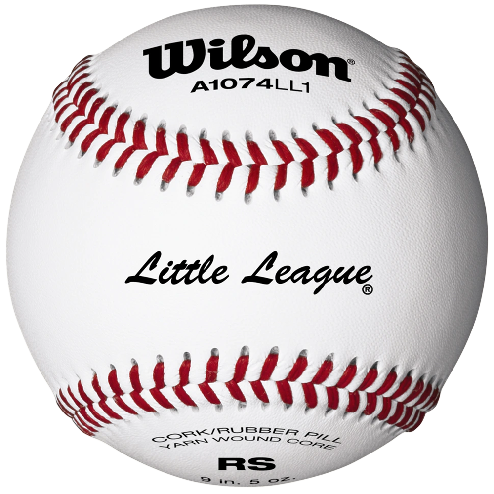 White Wilson A1074LL1 baseball with Little League branding 