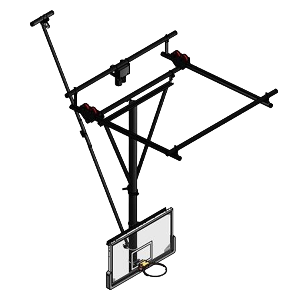 Single Post Ceiling Hung Backstops