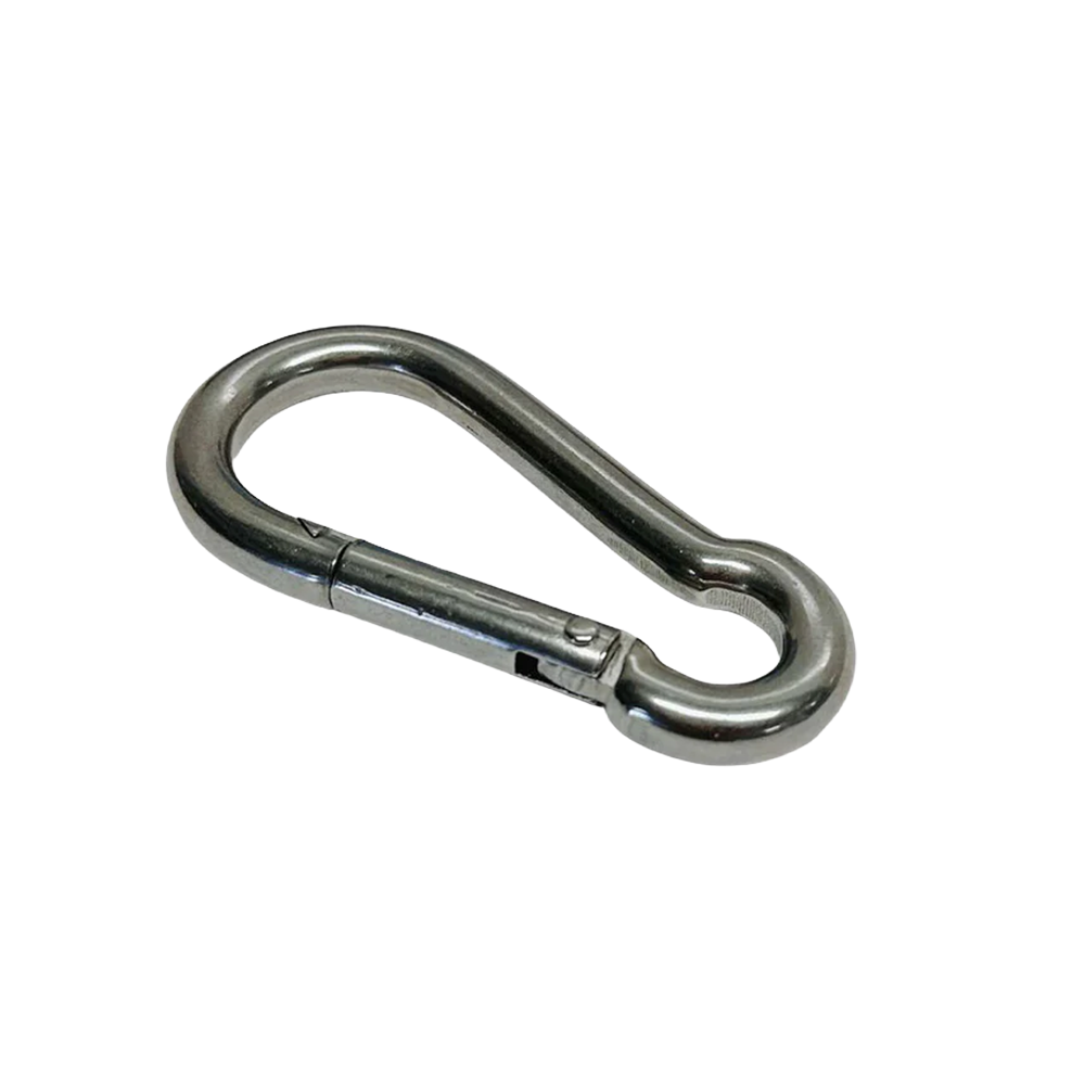 A silver snaphook