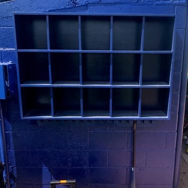 15 Helmet/15 Bat Combo Rack