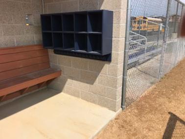 Dugout Helmet/Bat Combo Rack