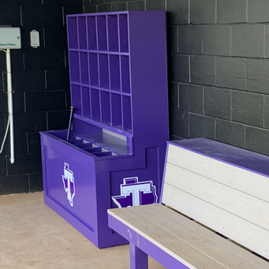 Dugout storage Helmet & Bat Combo baseball softball