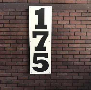 Vertical OF Distance Signs - METAL