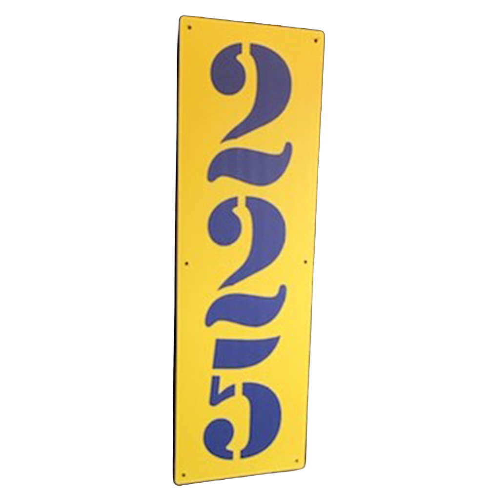 Vertical OF Distance Signs - METAL