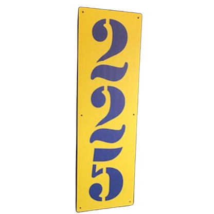 Vertical OF Distance Signs - METAL