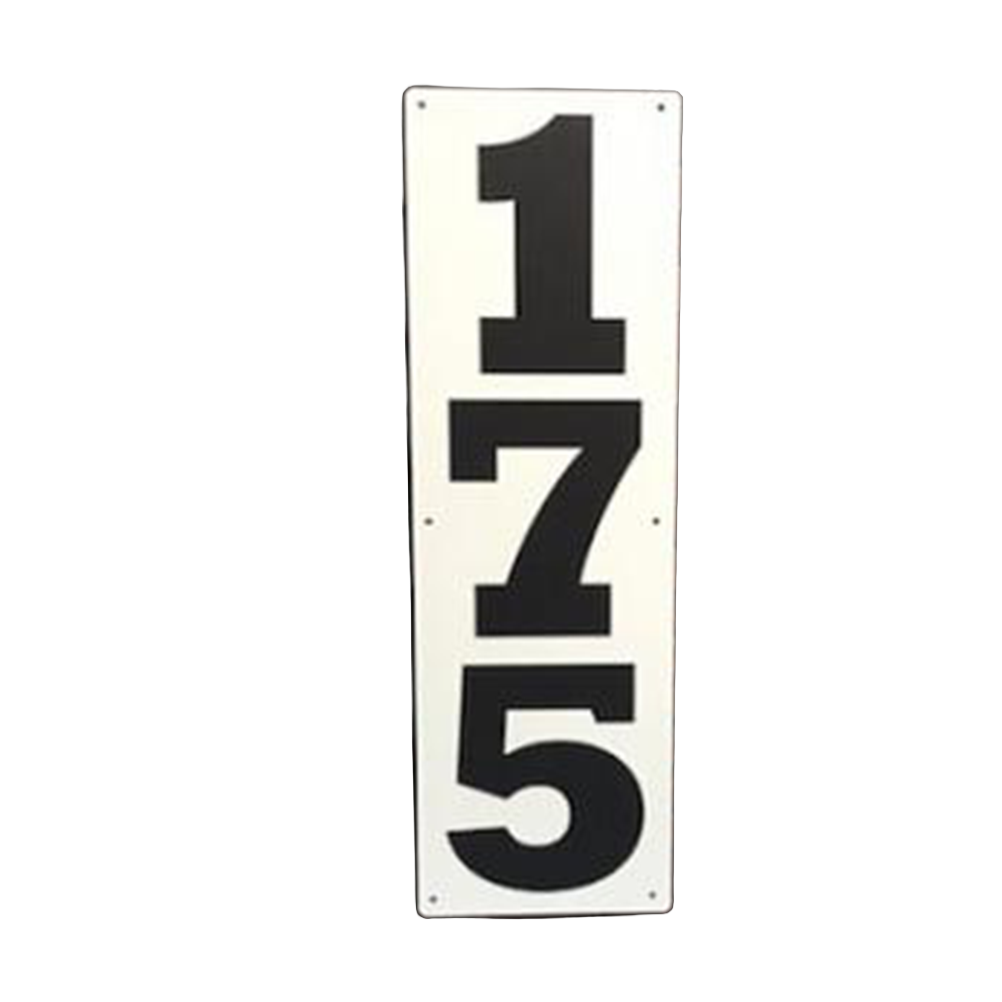 Vertical OF Distance Signs - METAL