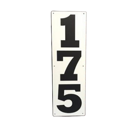 Vertical OF Distance Signs - METAL
