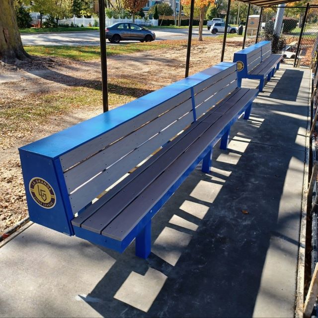Baseball dugout bench | Softball dugout bench