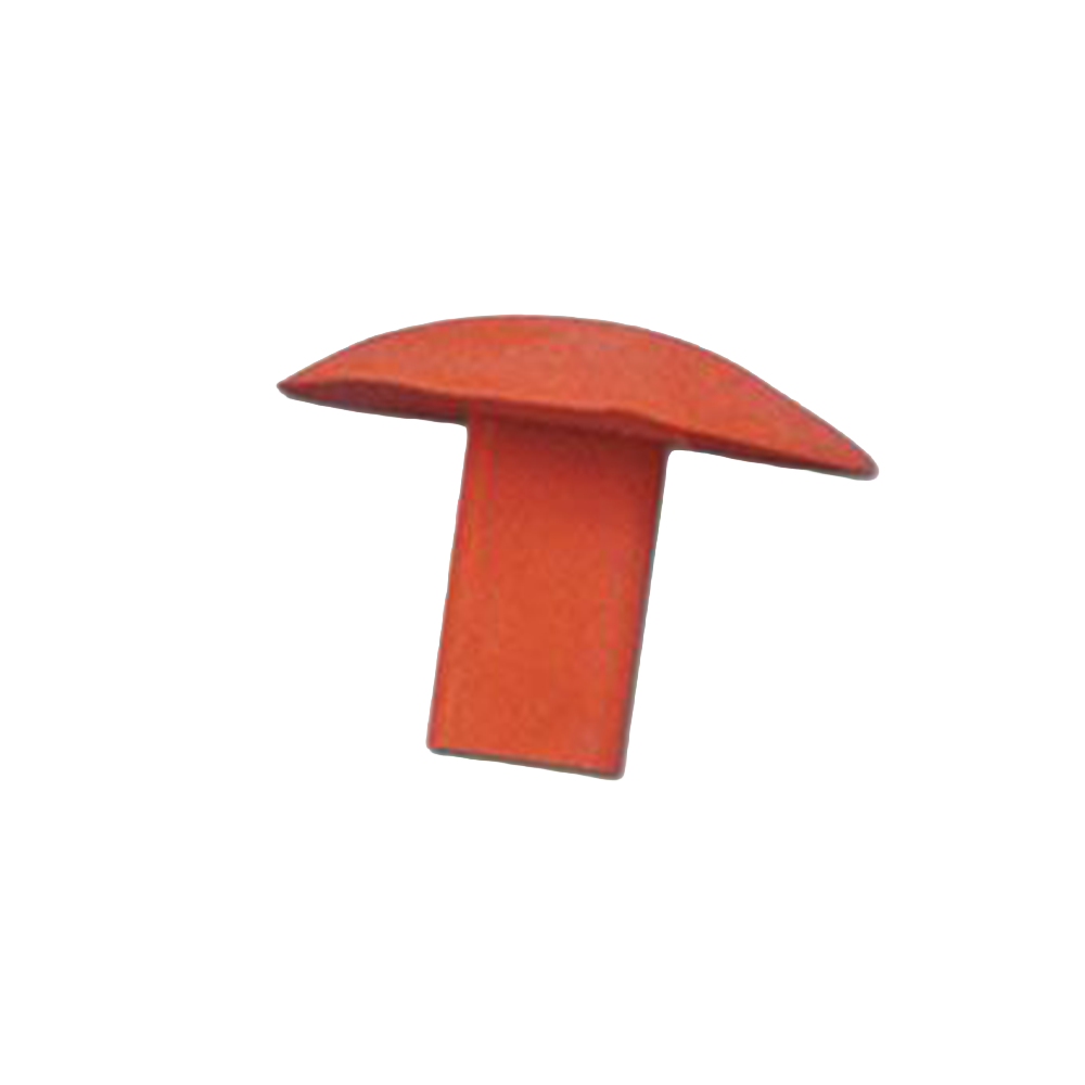 Orange Molded Rubber Dome Style Base Plug