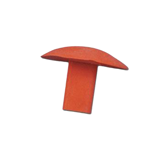 Orange Molded Rubber Dome Style Base Plug