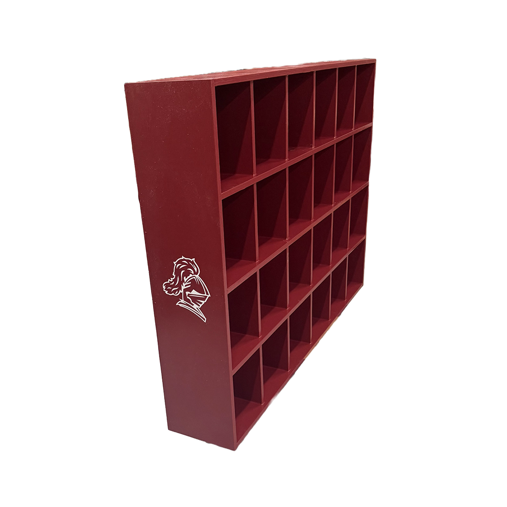 24 Helmet Cubby Rack