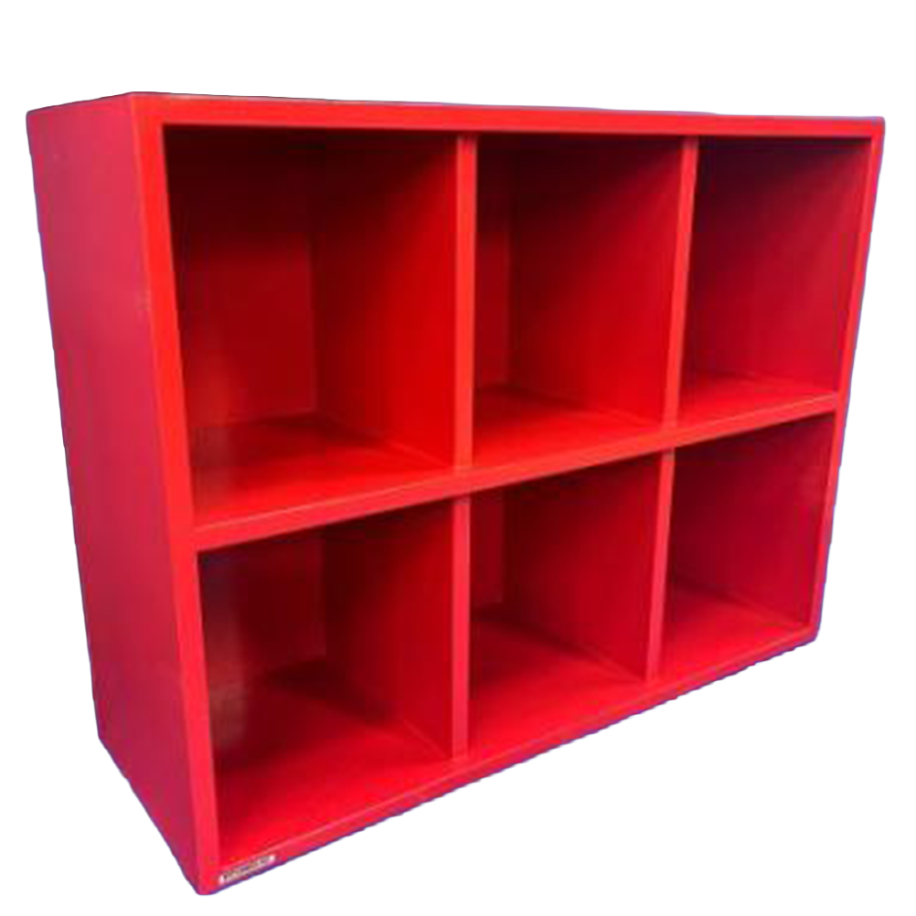 6 Helmet Cubby Rack